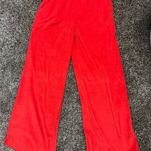Offline by Aerie red terry cloth pants